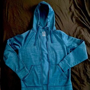 Mens Champion brand blue dry fit sweater. Size Medium
